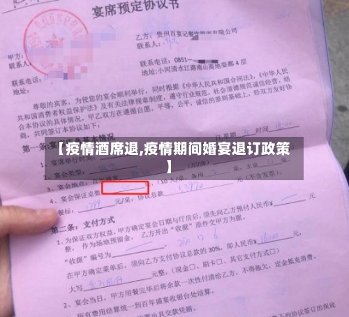 【疫情酒席退,疫情期间婚宴退订政策】