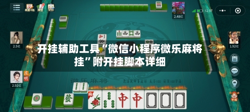 开挂辅助工具“微信小程序微乐麻将挂”附开挂脚本详细