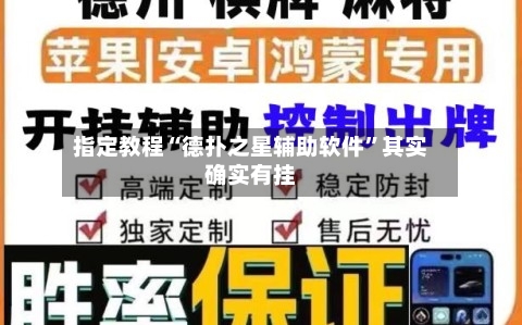 指定教程“德扑之星辅助软件”其实确实有挂