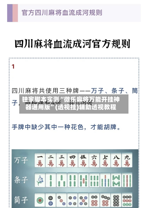 独家脚本实测“微乐麻将万能开挂神器通用版”(透视挂)辅助透视教程-第2张图片