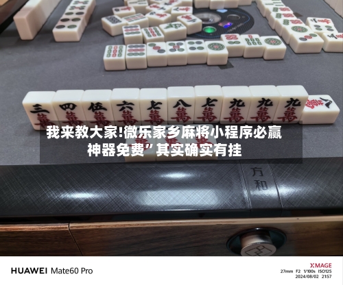 我来教大家!微乐家乡麻将小程序必赢神器免费”其实确实有挂-第2张图片