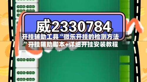 开挂辅助工具“微乐开挂的检测方法	”开挂辅助脚本+详细开挂安装教程-第2张图片
