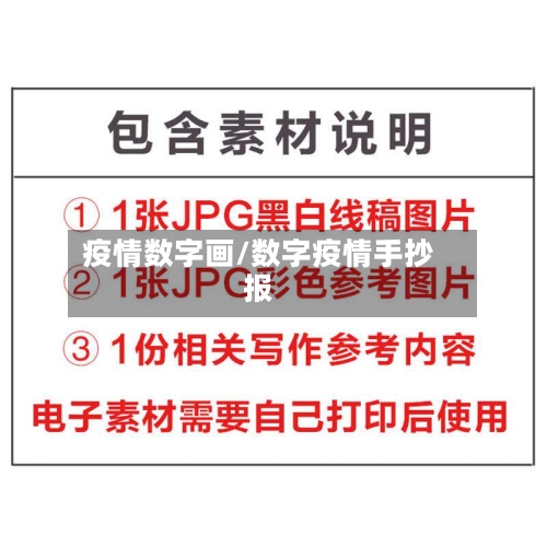 疫情数字画/数字疫情手抄报
