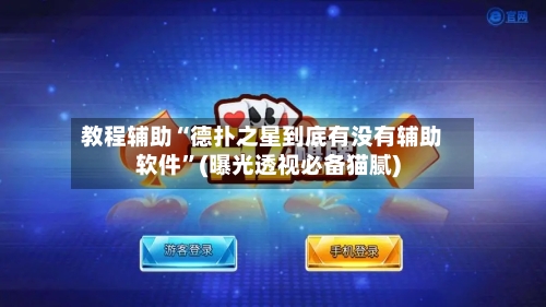 教程辅助“德扑之星到底有没有辅助软件”(曝光透视必备猫腻)