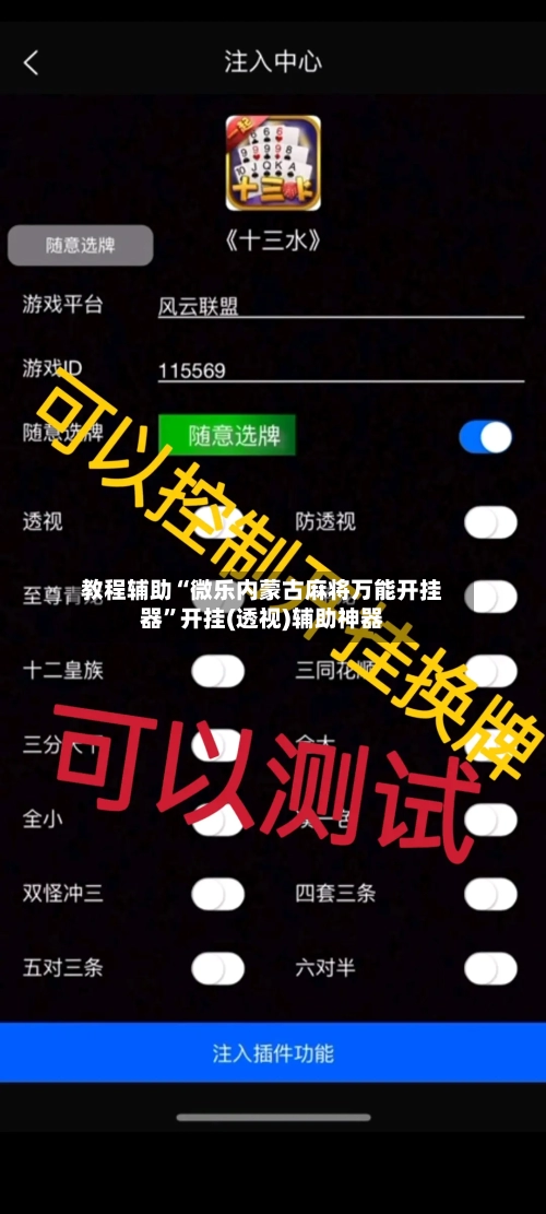 教程辅助“微乐内蒙古麻将万能开挂器”开挂(透视)辅助神器-第2张图片