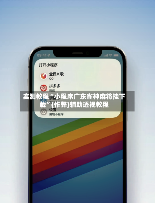 实测教程“小程序广东雀神麻将挂下载”(作弊)辅助透视教程-第2张图片