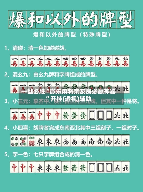 一键必胜“微乐麻将亲友房必赢神器”开挂(透视)辅助