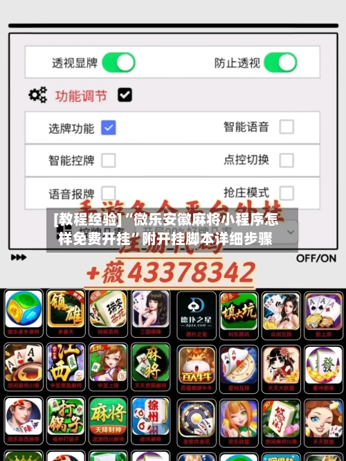 [教程经验]“微乐安徽麻将小程序怎样免费开挂”附开挂脚本详细步骤