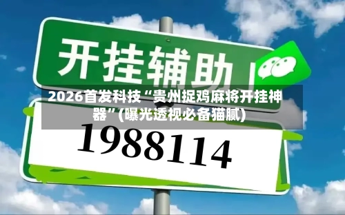 2026首发科技“贵州捉鸡麻将开挂神器	”(曝光透视必备猫腻)-第2张图片