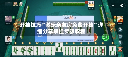 开挂技巧“微乐亲友房免费开挂”详细分享装挂步骤教程-第3张图片