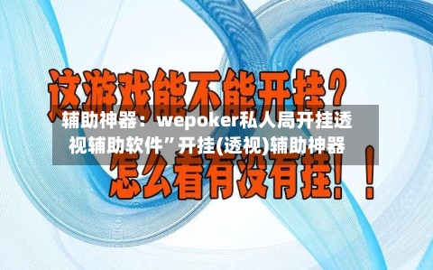 辅助神器：wepoker私人局开挂透视辅助软件	”开挂(透视)辅助神器-第2张图片