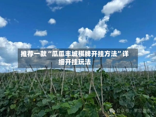 推荐一款“瓜瓜丰城棋牌开挂方法	”详细开挂玩法-第2张图片