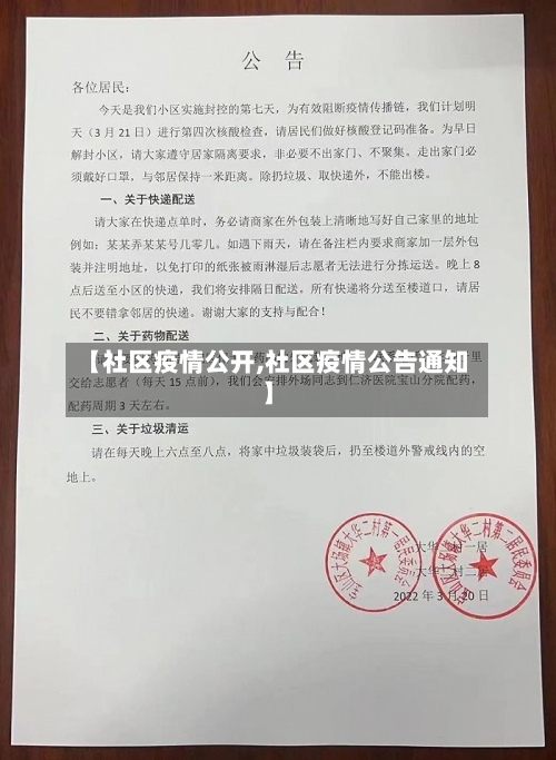 【社区疫情公开,社区疫情公告通知】